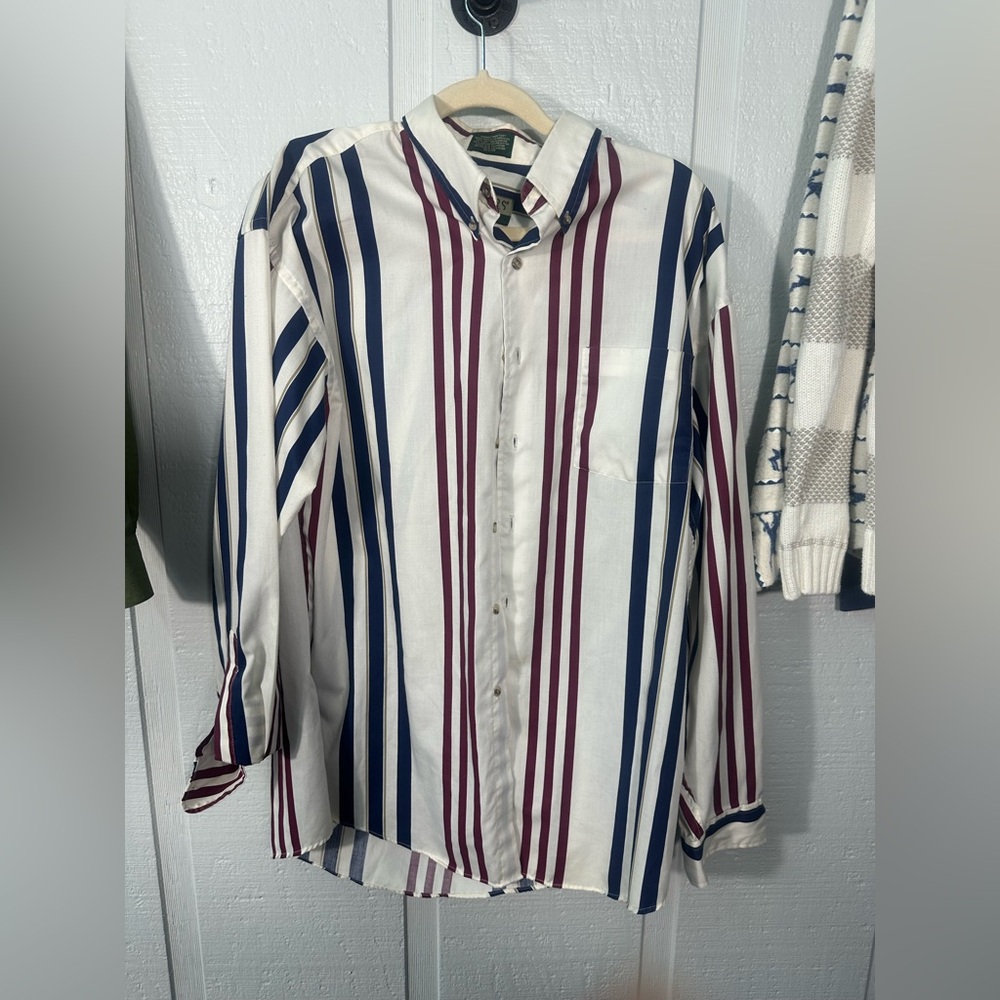Vintage Loafers Reed St James Mens Button-Down Long Sleeve Shirt SZ LG EUC